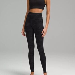 lululemon athletica Black Camo Leggings